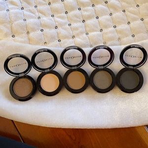 5 shades of Aphorism eyeshadow